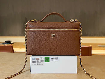 Kitlife Chanel 26A Vanity Bag Brown AP5347 15x23x5cm