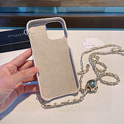 Kitlife Chanel Phone Case White Lambskin With Chain - 2