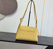 Kitlife Chanel 26K Handbag Yellow Calfskin 22.5×14×8cm - 5