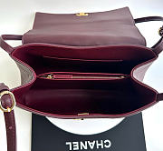 Kitlife Chanel 26K Handbag Burgundy Calfskin 32×20×10cm - 6