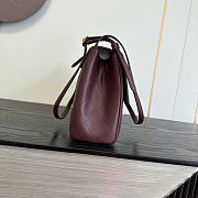 Kitlife Chanel 26K Handbag Burgundy Calfskin 32×20×10cm - 5