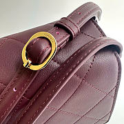 Kitlife Chanel 26K Handbag Burgundy Calfskin 32×20×10cm - 3