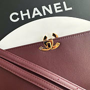 Kitlife Chanel 26K Handbag Burgundy Calfskin 32×20×10cm - 2
