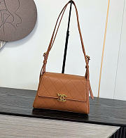 Kitlife Chanel 26K Handbag Brown Calfskin 22.5×14×8cm  - 1