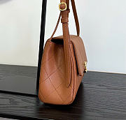 Kitlife Chanel 26K Handbag Brown Calfskin 22.5×14×8cm  - 6