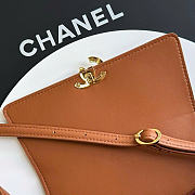 Kitlife Chanel 26K Handbag Brown Calfskin 22.5×14×8cm  - 2