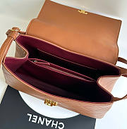 Kitlife Chanel 26K Handbag Brown Calfskin 32×20×10cm  - 5
