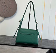 Kitlife Chanel 26K Handbag Green Calfskin 22.5×14×8cm  - 4