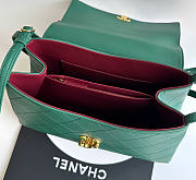 Kitlife Chanel 26K Handbag Green Calfskin 32×20×10cm  - 6