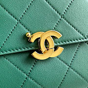 Kitlife Chanel 26K Handbag Green Calfskin 32×20×10cm  - 2