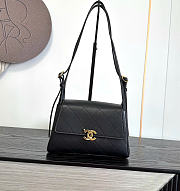 Kitlife Chanel 26K Handbag Black Calfskin 22.5×14×8cm - 1