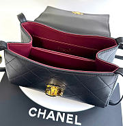Kitlife Chanel 26K Handbag Black Calfskin 22.5×14×8cm - 4