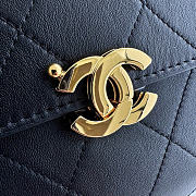Kitlife Chanel 26K Handbag Black Calfskin 22.5×14×8cm - 3