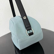 Kitlife Chanel 26M Coco Beach Rugby Shoulder Bag Blue 30x10x14cm - 3