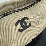 Kitlife Chanel 26M Coco Beach Rugby Shoulder Bag Beige 30x10x14cm - 3