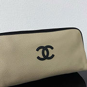 Kitlife Chanel 26M Coco Beach Toiletry Bag Beige 29x16x12cm - 4