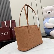 Kitlife Gucci Tribeca Small Tote Bag Brown Leather 875236 25x19x11.5cm - 4