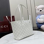 Kitlife Gucci Tribeca Small Tote Bag White Leather 875236 25x19x11.5cm  - 4