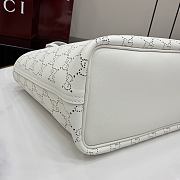 Kitlife Gucci Tribeca Small Tote Bag White Leather 875236 25x19x11.5cm  - 3