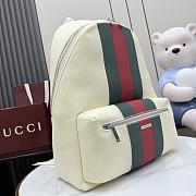 Kitlife Gucci Positano Large Backpack Ivory Canvas 875226 34x45x17cm - 2