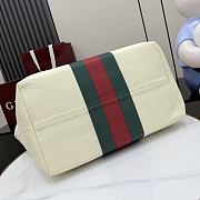 Kitlife Gucci Positano Medium Tote Bag Ivory Canvas ‎875929 36x35x21.5cm  - 5