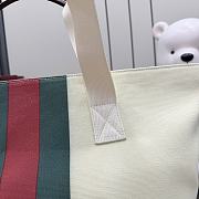 Kitlife Gucci Positano Medium Tote Bag Ivory Canvas ‎875929 36x35x21.5cm  - 2