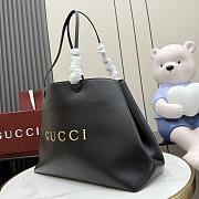 Kitlife Gucci NY Large Tote Bag Black Leather A00B4R 42x30x18cm - 4