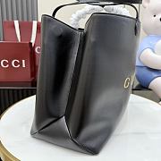 Kitlife Gucci NY Large Tote Bag Black Leather A00B4R 42x30x18cm - 3