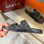 Kitlife Gucci Men's Slide Sandal Black With Buckles - 3