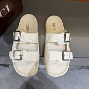 Kitlife Gucci Men's Slide Sandal White With Buckles  - 1