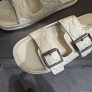 Kitlife Gucci Men's Slide Sandal White With Buckles  - 3