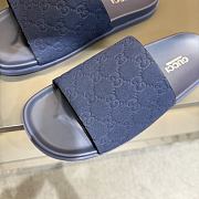 Kitlife Gucci Men Slide Sandals In Dark Blue - 4