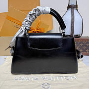 Kitlife Louis Vuitton Capucines East-West Mini Bag Black M25492 22x8x12cm - 6