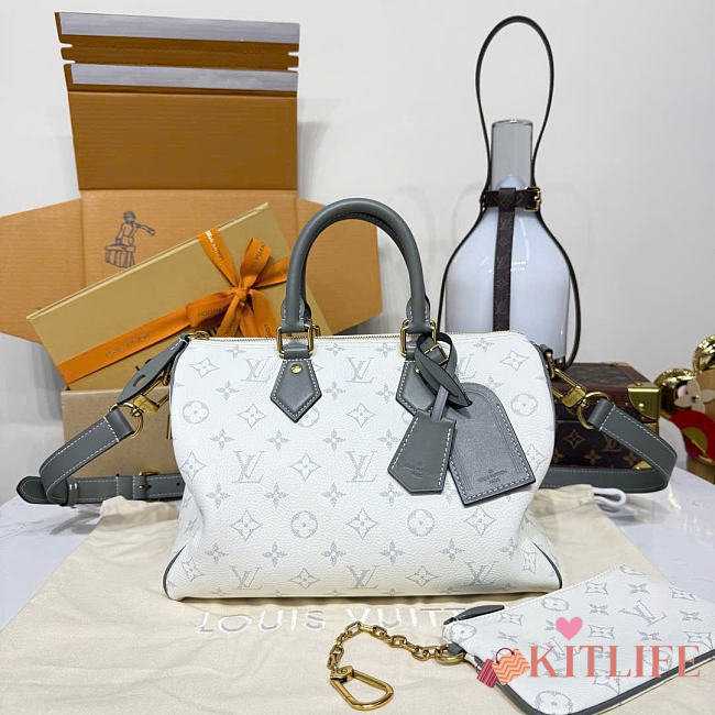 Kitlife Louis Vuitton Speedy P9 Bandoulière 30 Bag White & Gray 32x18x22.5cm - 1