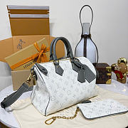 Kitlife Louis Vuitton Speedy P9 Bandoulière 30 Bag White & Gray 32x18x22.5cm - 4