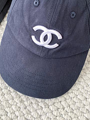 Kitlife Chanel Embroidered Baseball Cap Dark Blue - 1