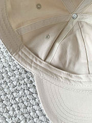 Kitlife Chanel Embroidered Baseball Cap White - 2