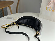 Kitlife Chloe Bracelet Bag Mini in Black Calfskin W765-7 32x14x10cm - 4