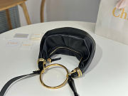 Kitlife Chloe Bracelet Bag Mini in Black Calfskin W765-7 32x14x10cm - 3