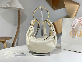 Kitlife Chloe Bracelet Bag Mini in Cream Calfskin W765-7 32x14x10cm