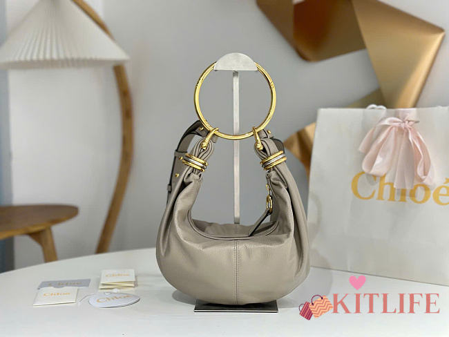 Kitlife Chloe Bracelet Bag Mini in Gray Calfskin W765-7 32x14x10cm - 1