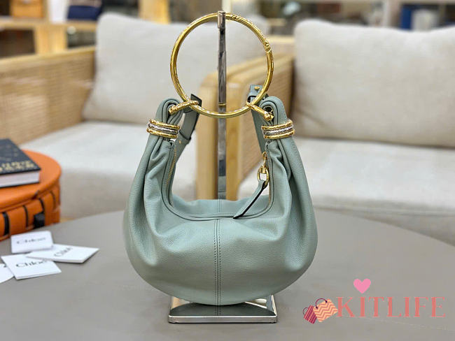 Kitlife Chloe Bracelet Bag Mini in Light Blue Calfskin W765-7 32x14x10cm - 1
