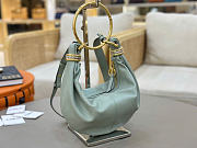 Kitlife Chloe Bracelet Bag Mini in Light Blue Calfskin W765-7 32x14x10cm - 5