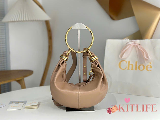 Kitlife Chloe Bracelet Bag Mini in Beige Calfskin W765-7 32x14x10cm  - 1