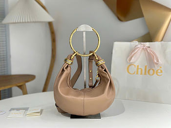 Kitlife Chloe Bracelet Bag Mini in Beige Calfskin W765-7 32x14x10cm 
