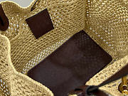 Kitlife Chloe Large Iconic Double Carry Bag In Raffia 28x29x15cm - 3