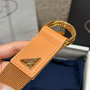 Kitlife Prada Woven Re-Nylon Belt In Brown 35mm  - 6