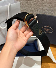 Kitlife Prada Woven Re-Nylon Belt In Black 35mm - 5