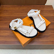 Kitlife Louis Vuitton Nevada Comfort Sandal Dune Beige  - 4