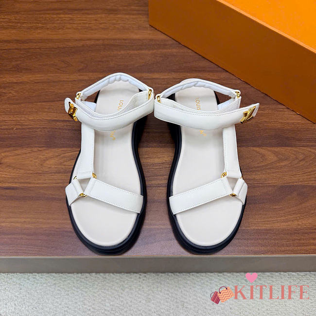 Kitlife Louis Vuitton Nevada Comfort Sandal White - 1